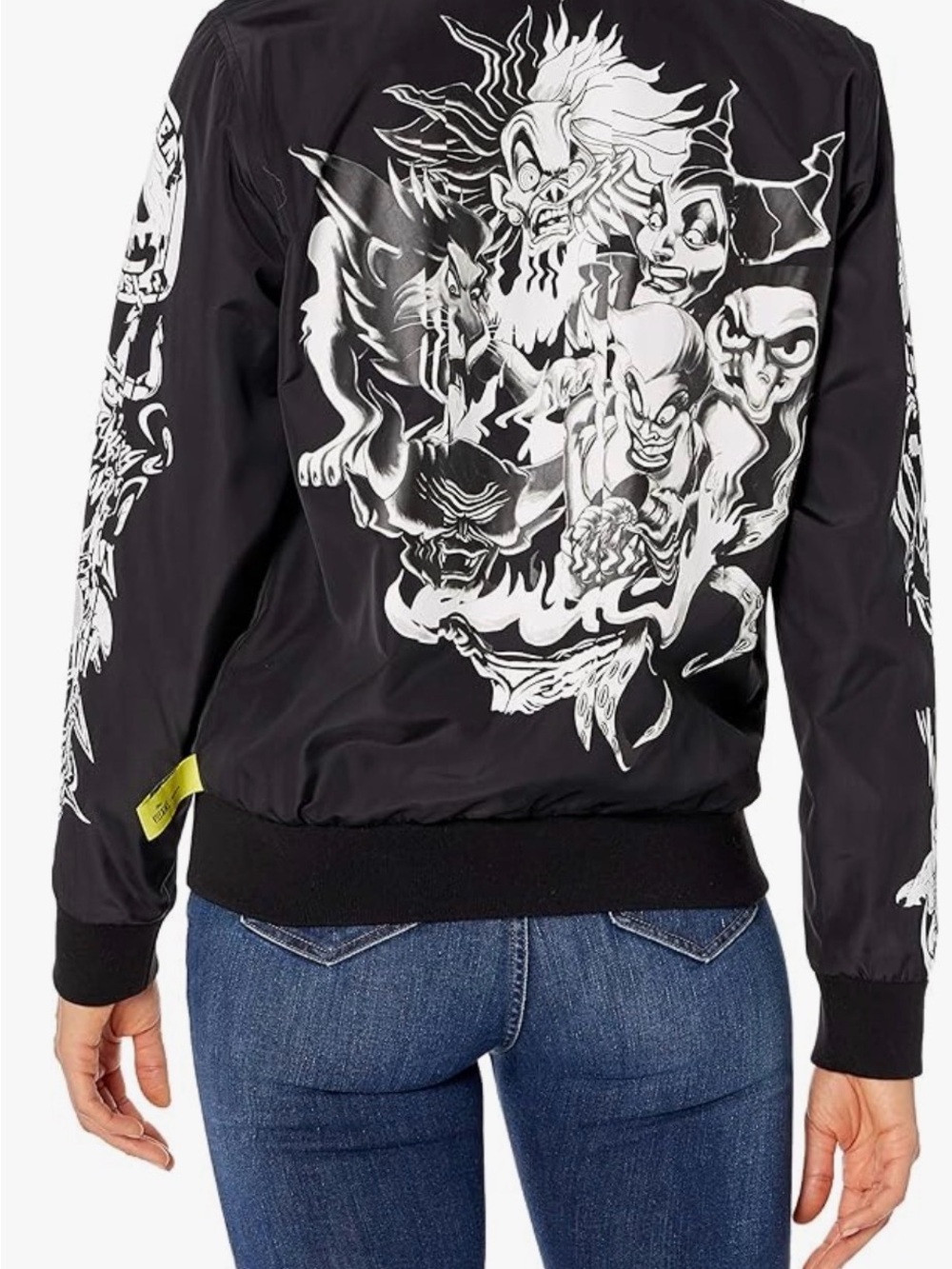 Disney Villains x Heidi Klum: Black Bomber Jacket